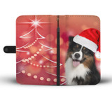 Australian Shepherd Christmas Print Wallet Case-Free Shipping