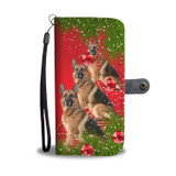 German Shepherd Dog Christmas Print Wallet Case-Free Shipping