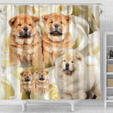 Chow Chow Print Shower Curtains- Free Shipping