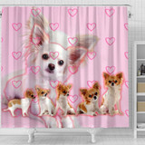 Chihuahua Print Shower Curtains-Free Shipping