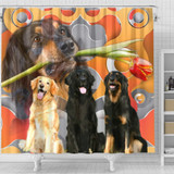 Hovawart Dog Print Shower Curtains-Free Shipping