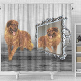 Leonberger Dog Print Shower Curtain-Free Shipping