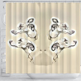 Whippet Dog Print Shower Curtain-Free Shipping
