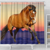 Belgian horse Print Shower Curtain-Free Shipping