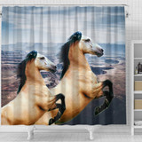 Andalusian Horse Print Shower Curtains-Free Shipping