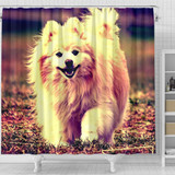Cute Pomeranian Dog Art Print Shower Curtains-Free Shipping