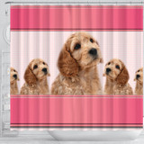 Cockapoo Dog Print Shower Curtain-Free Shipping