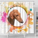 Azawakh Dog Print Shower Curtain-Free Shipping