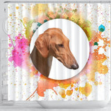 Azawakh Dog Print Shower Curtain-Free Shipping