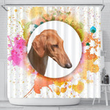 Azawakh Dog Print Shower Curtain-Free Shipping