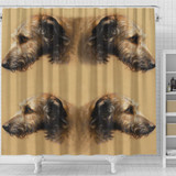 Amazing Irish Wolfhound Print Shower Curtain-Free Shipping