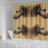 Amazing Irish Wolfhound Print Shower Curtain-Free Shipping