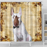 Bull Terrier Print Shower Curtains-Free Shipping