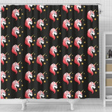 Unicorn Patterns Print Shower Curtain-Free Shipping