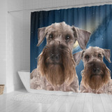 Cesky Terrier Print Shower Curtains-Free Shipping