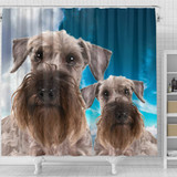 Lovely Cesky Terrier Print Shower Curtains-Free Shipping