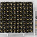 Vizsla Dog Golden Print Shower Curtain-Free Shipping