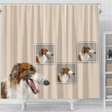Borzoi Dog Print Shower Curtain-Free Shipping
