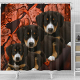 Entlebucher Mountain Dog Print Shower Curtains-Free Shipping
