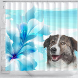 Aidi Dog Print Shower Curtain-Free Shipping