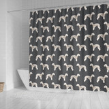 Bedlington Terrier Dog Pattern Print Shower Curtains-Free Shipping