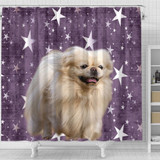 Cute Pekingese Dog Print Shower Curtains-Free Shipping