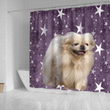 Cute Pekingese Dog Print Shower Curtains-Free Shipping