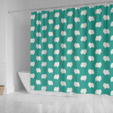 Pomeranian Dog Pattern Print Shower Curtains-Free Shipping