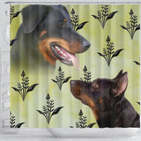 Beauceron Dog Print Shower Curtain-Free Shipping
