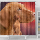 Vizsla Dog Print Shower Curtains-Free Shipping