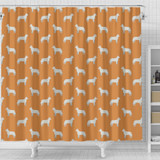 Australian Cattle Dog Pattern Print Shower Curtains-Free Shipping