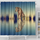 Amazing Irish Terrier Dog Print Shower Curtain-Free Shipping