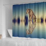 Amazing Irish Terrier Dog Print Shower Curtain-Free Shipping