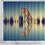 Amazing Irish Terrier Dog Print Shower Curtain-Free Shipping