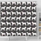 Boreboel Dog Pattern Print Shower Curtains-Free Shipping