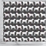 Boreboel Dog Pattern Print Shower Curtains-Free Shipping
