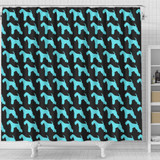 Lakeland Terrier Dog Pattern Print Shower Curtains-Free Shipping