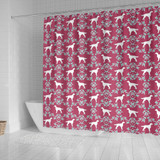 Irish Setter Dog Pattern Print Shower Curtains-Free Shipping