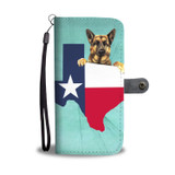 Amazing German Shepherd Dog Print Wallet Case-Free Shipping-TX State