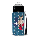 Cute Chihuahua Dog Print Wallet Case-Free Shipping-TX State