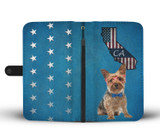 Yorkshire Terrier Print Wallet Case-Free Shipping-CA State