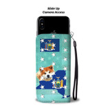 Cute Akita Dog Print Wallet Case-Free Shipping-NY State