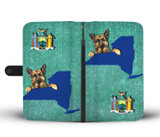 German Shepherd Dog Print Wallet Case-Free Shipping-NY State