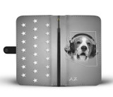 Beagle Dog Print Wallet Case- Free Shipping-AZ State