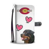 Rottweiler Print Wallet Case-Free Shipping-CO State