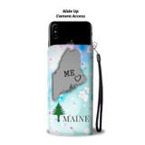 Basset Hound Dog Print Wallet Case-Free Shipping-ME State