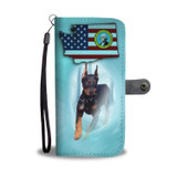 Doberman Pinscher Print Wallet Case-Free Shipping-WA State