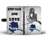 Newfoundland Dog Print Wallet Case-Free Shipping-AK State