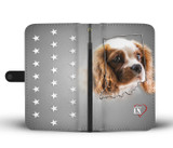 Cute Cavalier King Charles Spaniel Print Wallet Case-Free Shipping-IN State