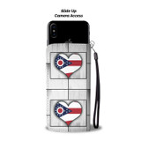 Cute Border Collie Print Wallet Case-Free Shipping-OH State